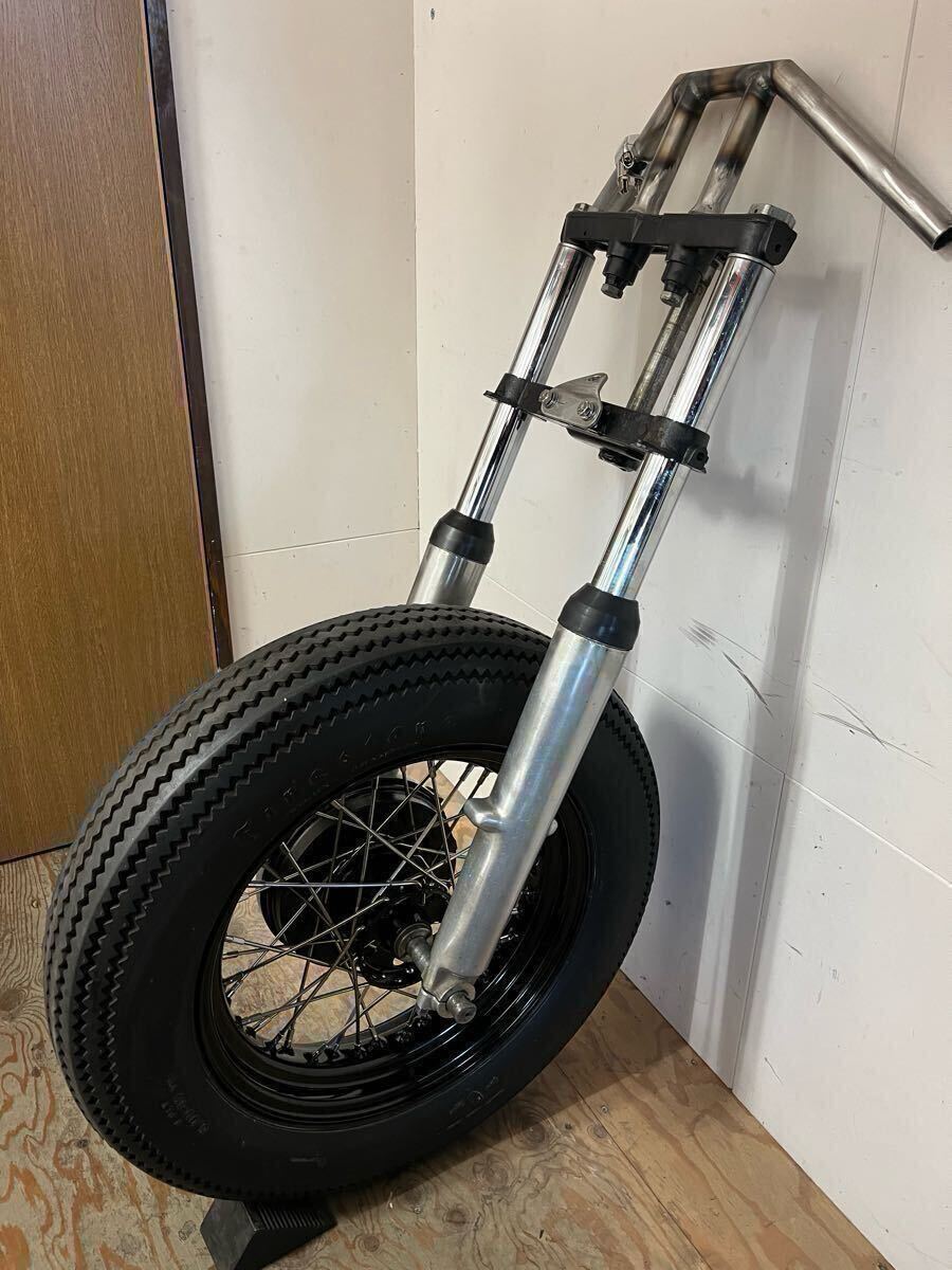 ハーレーショベルショートサスジャンク品 ハーレー カンチレバーサスの4速フレームショベルヘッド FXWG