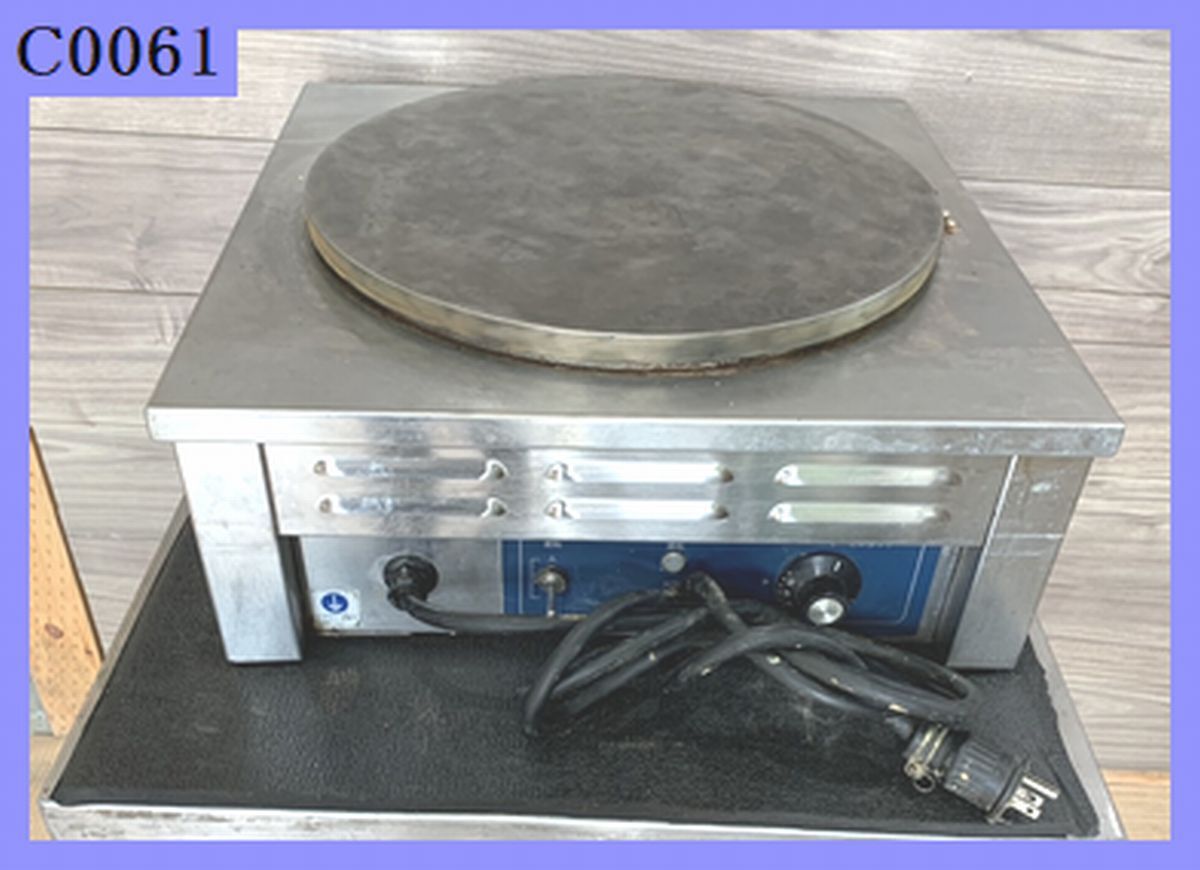 【業務用】中古電気クレープ&ガレット焼器 1連 【CM-410】 業務用】中古電気クレープ&ガレット焼器 1連 【CM-410】