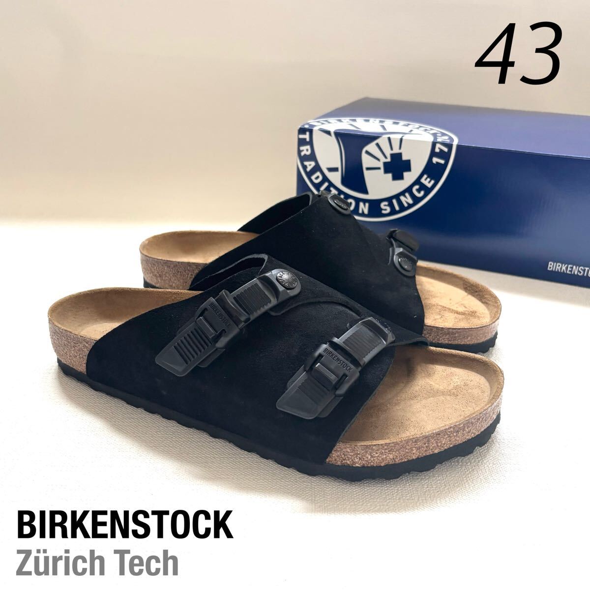 【新品未使用】BIRKENSTOCK スエードサンダル サイズ41 BIRKENSTOCK [ビルケンシュトック正規販売店] Zurich VL -Narrow