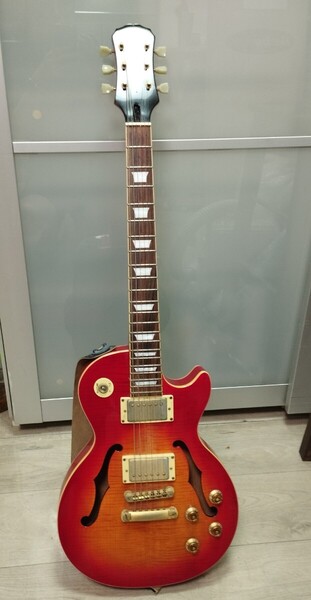 【送料無料】お買い得★ Epiphone/エピフォン Limited Les Paul /レスポール エレキギター ホロウボディ 現状品 Gibson ギブソン Vintage