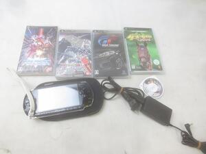 【同梱可】中古品 ゲーム PSP 本体 PSP1000 ブラック 動作品 ソフト グランツーリスモ 等 グッズセット