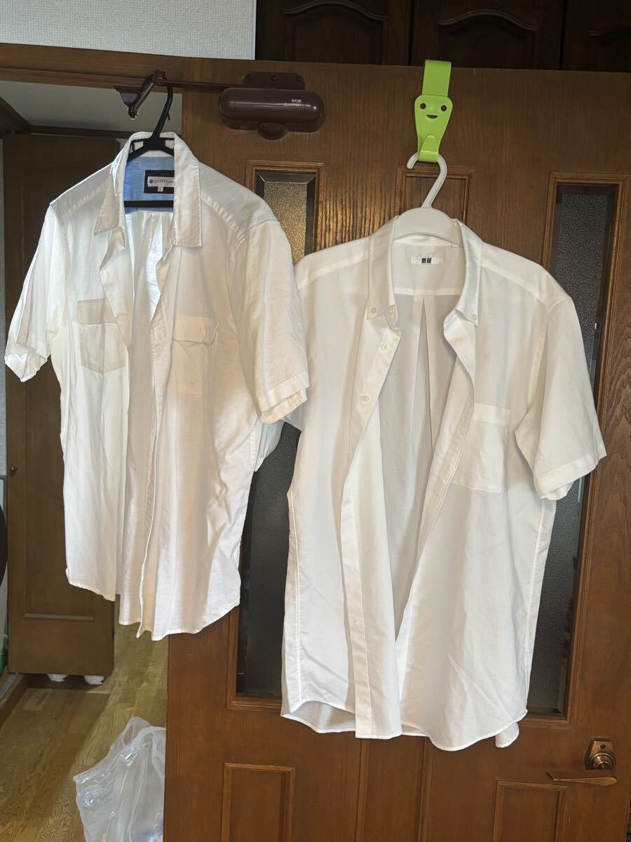 UNIQLO XL & RESTORATION L 白シャツ 2点セット ホワイ