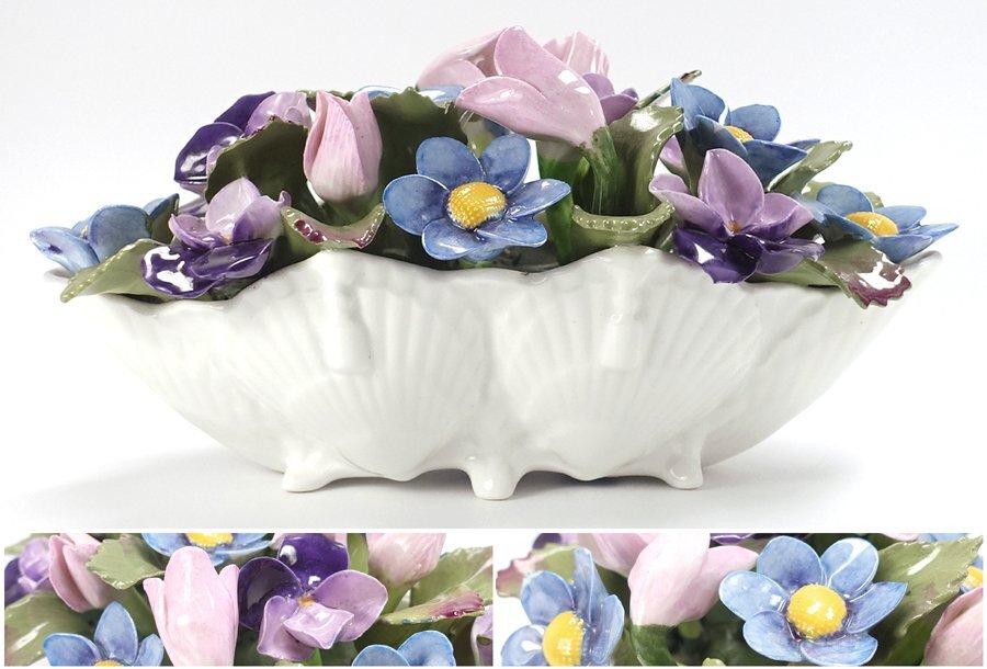 英国エインズレイ フラワーブーケ 陶花 オブジェ 英国製 エインズレイ AYNSLEY 陶花 オブジェ 置物 - メルカリ