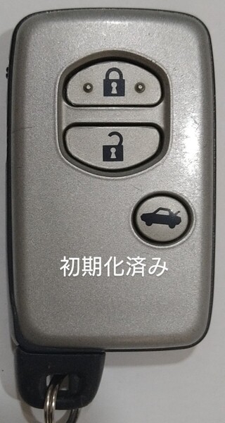 初期化済トヨタ純正 スマートキー 3ボタンクラウン基盤番号271451-5360 新品電池サービス17