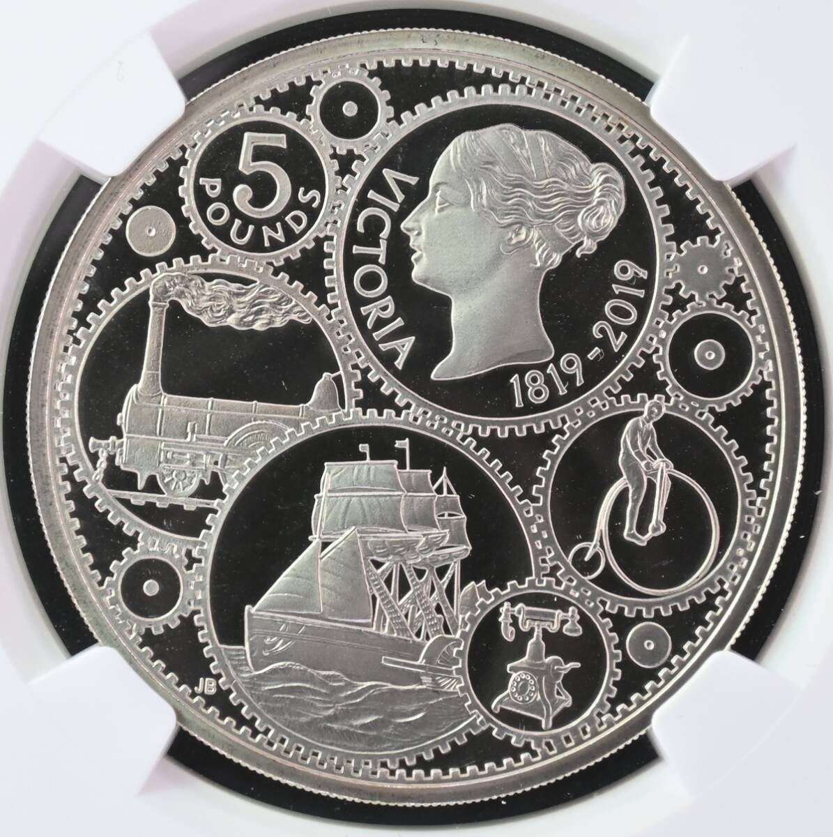 【初回出荷レア】2019 イギリス ビクトリア 記念 5ポンド プルーフ 銀貨 初回出荷レア】2019 イギリス ビクトリア 記念 5ポンド プルーフ