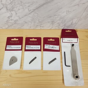 ●未使用品 Robert Sorby ロバートソービー HSS 替刃 RS200C RS211C RS212C 472 4個セット スクレーパー 替刃 仕上げ 木工旋盤 バイト 工具
