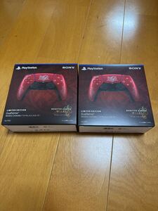 1つは新品未開封!2個セット!PS5 DualSense ワイヤレスコントローラー モンスターハンターワイルズ リミテッドエディション