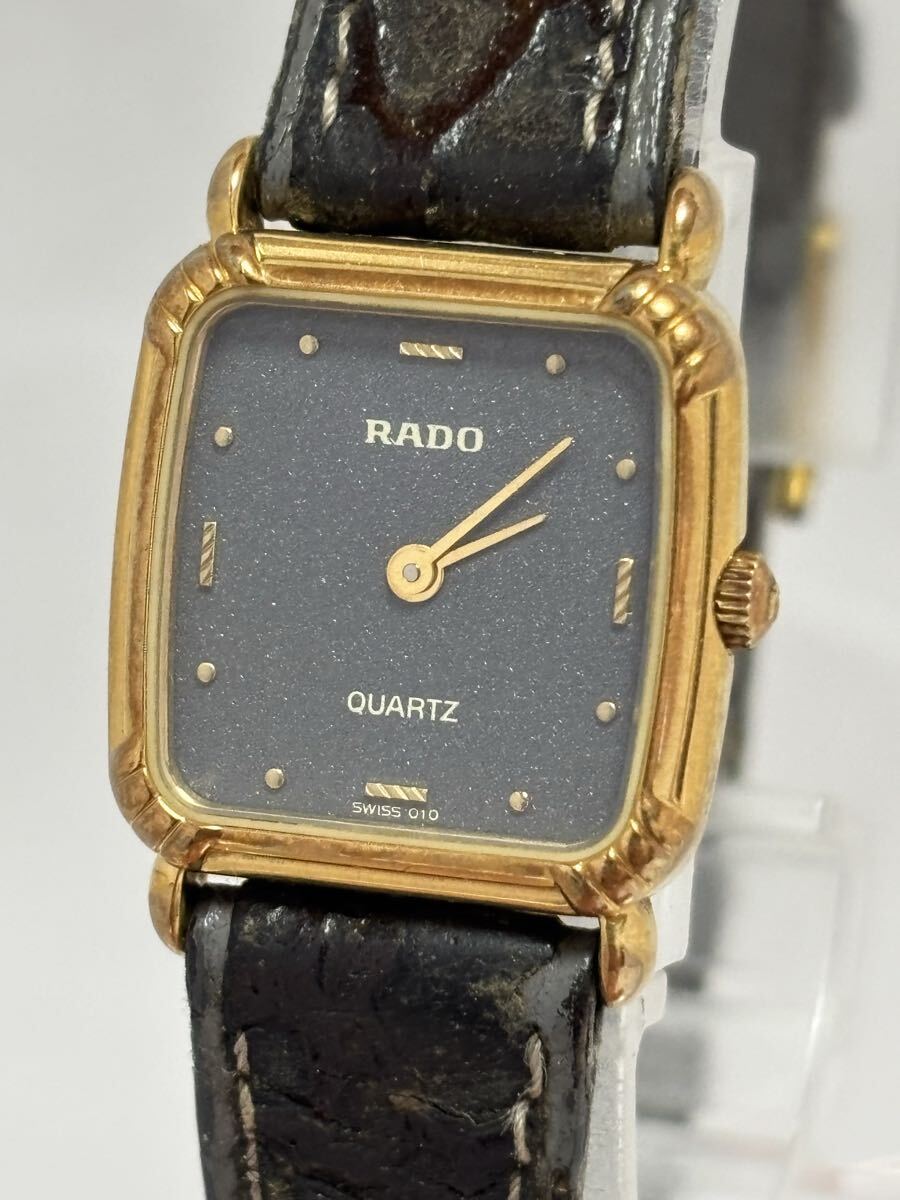 稼働 RADO 腕時計 スクエア ボーイズ 純正レザーベルト 新品電池359 2025年最新】Yahoo!オークション -ラドー 時計 ベルトの中古品