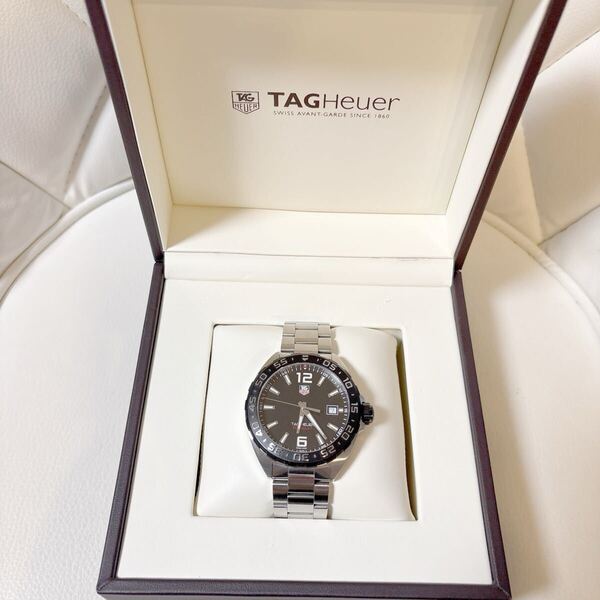 OH済み保証付 タグホイヤー TAG Heuer フォーミュラ 1 メンズ 腕時計 WAZ1110 BA0875 黒 ブラック シルバー SS ブレス クォーツ 8耐 ロゴ