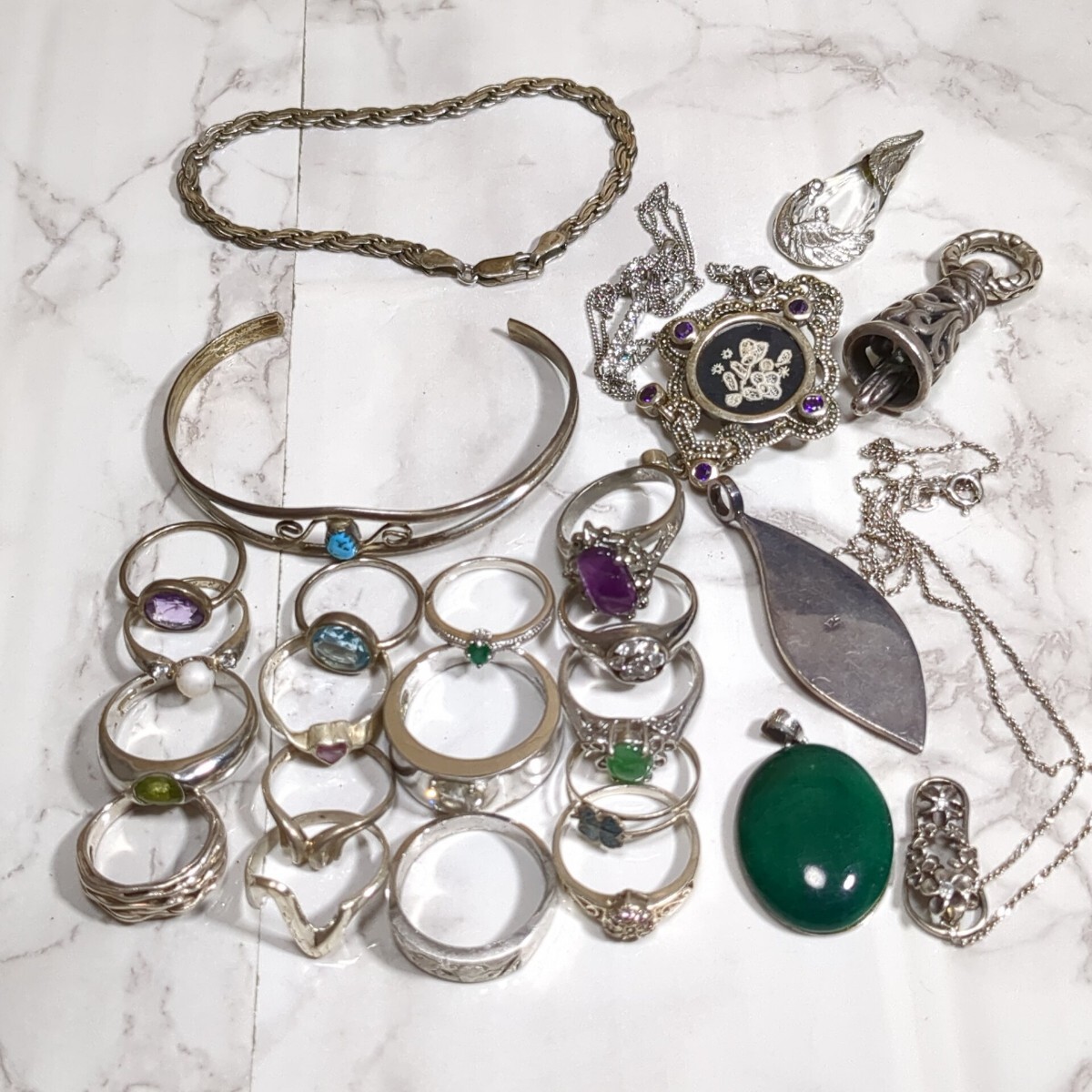 シルバーアクセサリー　まとめ売り シルバーアクセサリーまとめ売り SILVER 925 - メルカリ