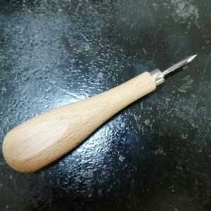 国産職人仕様 菱ぎり 中目 (約2,8mm) 研ぎ上げ済み レザークラフト 菱ギリ きり キリ