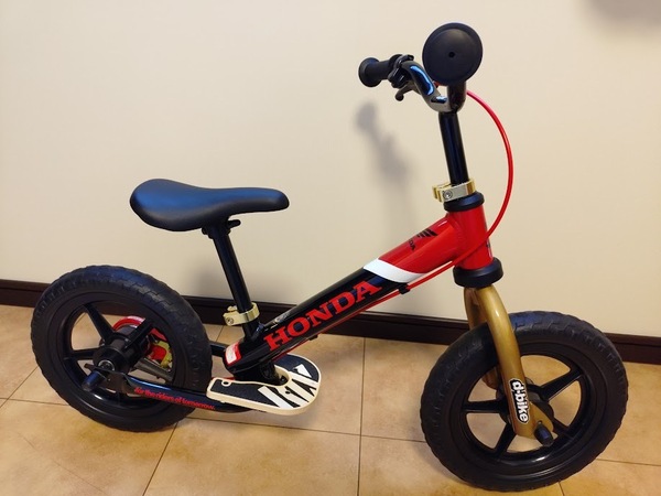 おしゃれ アイデス D-Bike Kix+ Honda 自転車 キックバイク レッド ブレーキ付 ペダル無 幼児 2~3歳 送料無料 生産終了品