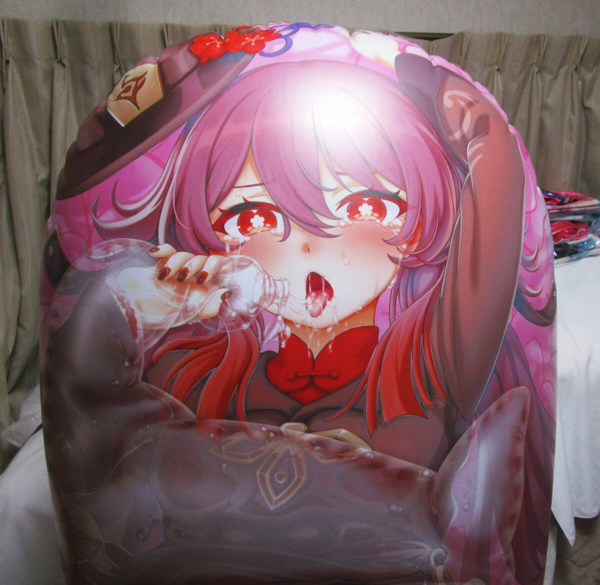 美品 同人パンチング　空気ビニール　フロート 浮き輪 タイガー ホワイト ツヤあり フロート 空気ビニール風船 浮き輪