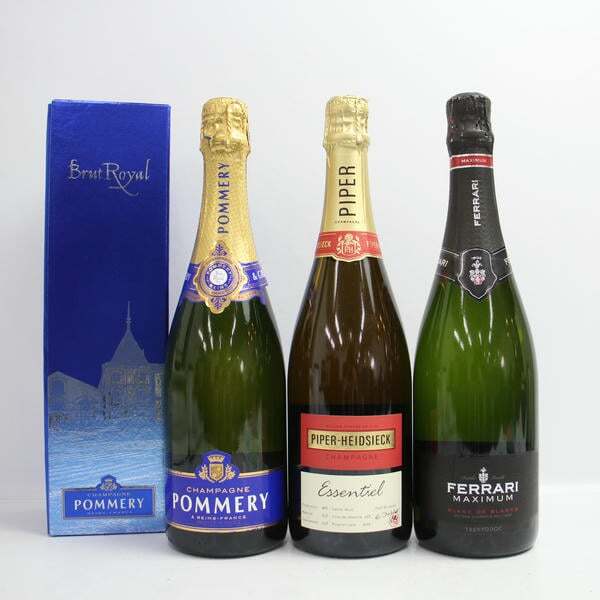 【未開封】POMMERY BRUT シャンパン 3本 未開封】POMMERY BRUT シャンパン 3本