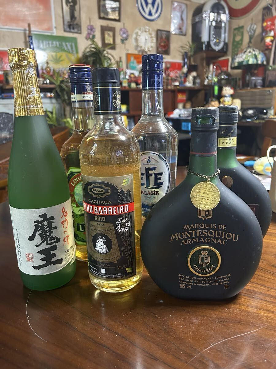古酒　ブランデー　ナポレオン、Remy 等　6本セット Yahoo!オークション -「古酒 ナポレオン」(ブランデー