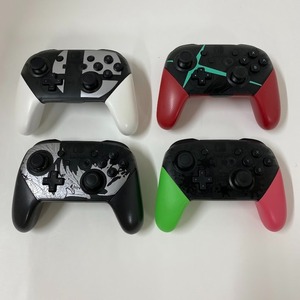 08w12097★1円~【ジャンク品】Switch プロコンまとめ ゼノブレイド2/スプラ2/モンハン/スマブラ/スイッチProコントローラー/周辺機器中古品