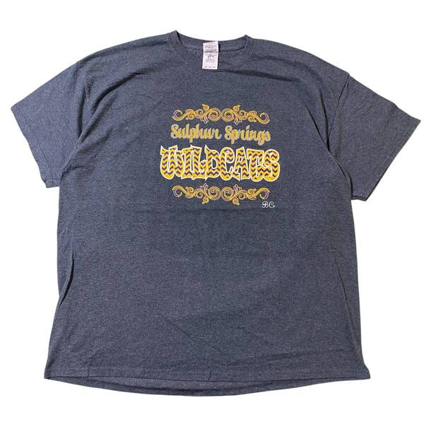 アメリカ古着 ワイルドキャット 半袖 Tシャツ プリント 2XL ビッグサイズ US古着 クルーネック 【I2018】