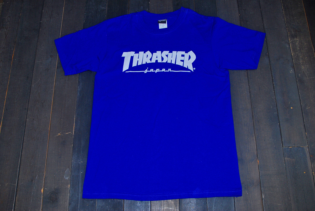 ATT36★形とても良い！★おしゃれなTシャツ★青★L★倉庫保管の未使用品★存在