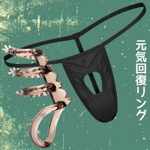 メンズビキニ コックリング メンズTバック ペニスリング 包茎リング メンズ下着 包茎矯正 ビキニパンツ 勃起不全 男性下着 男性機能補助 fr