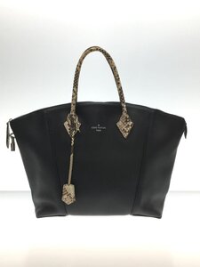 LOUIS VUITTON◆ロックイットMM_パルナセア×パイソン_BLK/レザー/BLK/MI1115/N91834