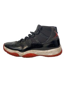 NIKE◆AIR JORDAN 11 RETRO/エアジョーダン11レトロ/ブラック/378037-061/26.5cm/B