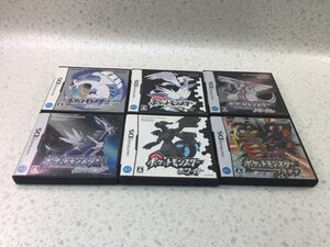 V8884R ★任天堂NintendoDSソフト★ ポケットモンスター ブラック・プラチナ・ソウルシルバー・ホワイトなど6本セット【 現状品】