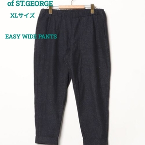 The DUFFER of ST.GEORGE EASY WIDE PANTS: イージーワイドパンツ【XL】【Navy】【Autumn/Winter】