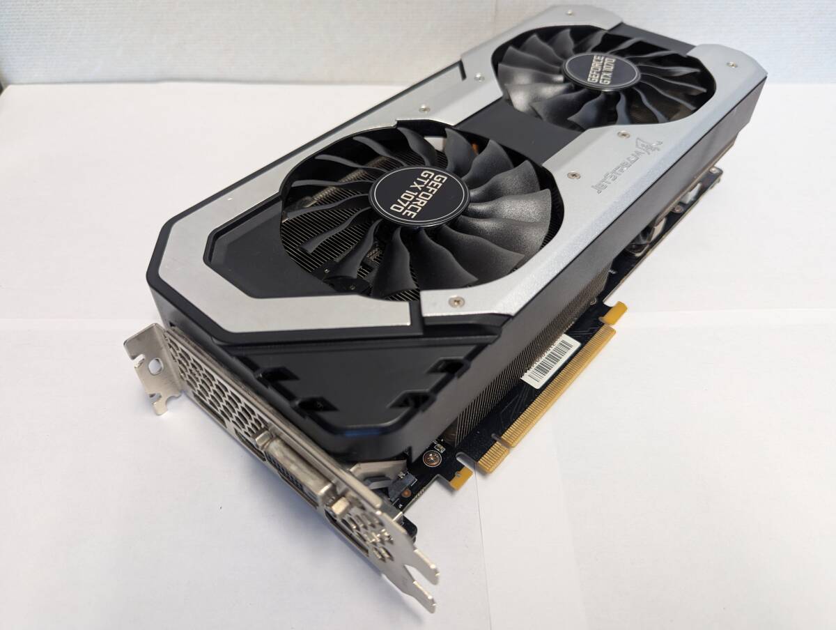 ジャンク PALIT GTX 1070 8G GameRock 動作確認済み Palitのハイスペックモデル「GameRock」に属するGTX 1070カード