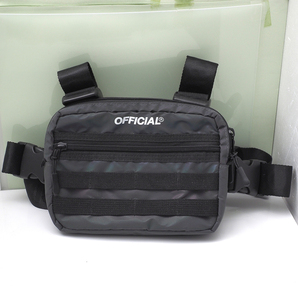 OFFICIAL MINI MELROSE CHEST UTILITY BAG オフィシャル ミニ チェスト バッグ ボディバッグ リフレクタ ガンメタ 中古