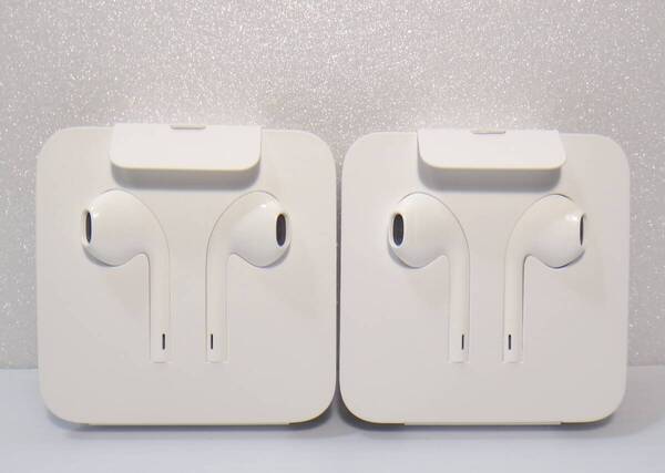 新品、未使用 2個セット 送料無料 apple純正 ライトニング端子イヤホン 有線 lightningコネクター アップル iphone等に イヤフォン