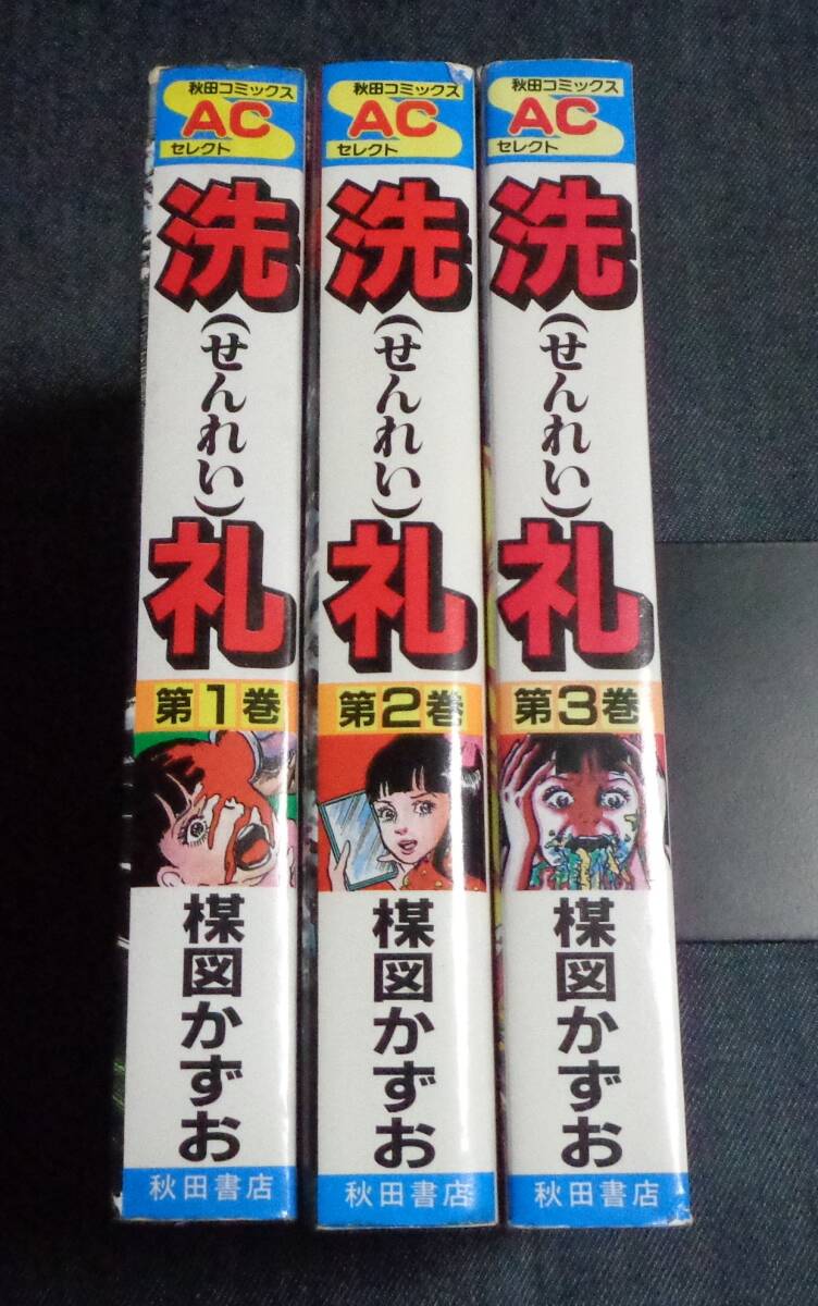 洗礼 全6巻一括　楳図かずお　小学館　フラワーコミックス　カバー後刷　未読美品 洗礼 全6巻一括 楳図かずお 小学館 フラワーコミックス カバー後