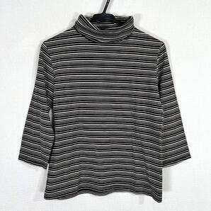 【Knights of Round Table】ナイツオブラウンドテーブル ボーダー柄 ハイネック カットソー トップス レディース Mサイズ【a004】