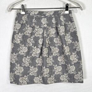 【PROPORTION BODY DRESSING】プロポーション ボディドレッシング グレー チェック柄 スカート ボトムス レディース 3【a013】