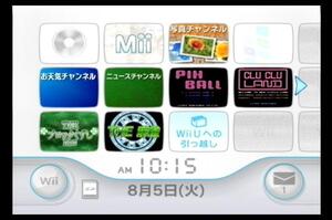 Wii本体のみ 内蔵ソフト4本入/クルクルランド/ピンボール/@SIMPLEシリーズTHE ブロックくずしneo&THE 麻雀