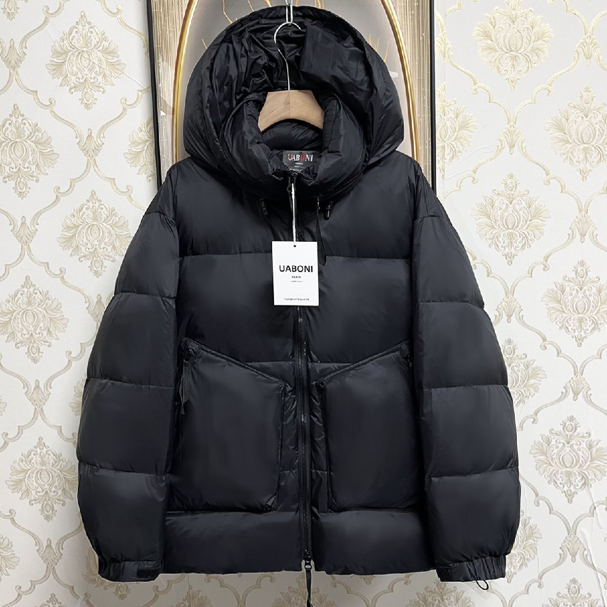UABONI*Paris*ダウンベスト*ユアボニ肉厚 防寒 総柄 トレンド2XL 楽天市場】ダウンジャケット EU製 UABONI Paris ユアボニ パリ発