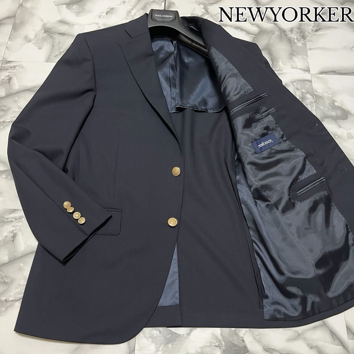 未使用　ロンナー　日本製　金ボタン　ネイビーブレザー　50r 未使用 ロンナー 日本製 金ボタン ネイビーブレザー 50r 楽天