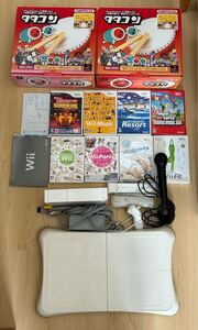 本体起動のみ確認 Wii本体 ソフト まとめ Nintendo タタコン 任天堂 マリオ wii FIT スポーツ ミュージック