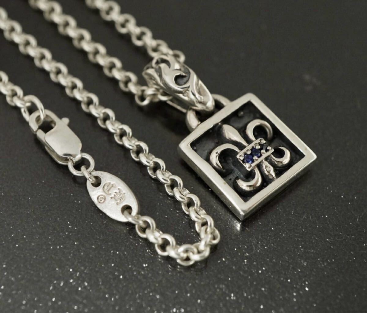 クロムハーツ★フレームドCHハート/ルビー/新品加工/ロールチェーン/インボイス インボイス原本のみ クロムハーツ 22K タイニーファットCHクロス