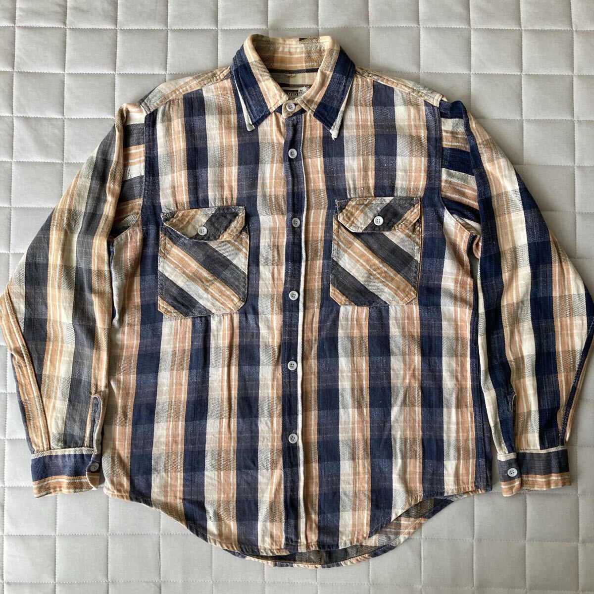 70s モンゴメリーワード ネルシャツ コットン ストア系ヘビーネル 70s モンゴメリーワード ネルシャツ コットン ストア系