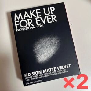 MAKE UP FOR EVER HD SKIN MATTE VELVET 1R02(ファンデーション)×2個