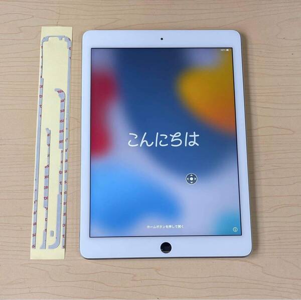iPad Air 2 純正再生品 フロントパネル 画面 液晶 修理 交換 、画面 パネル 交換テープ 付き カラー 白