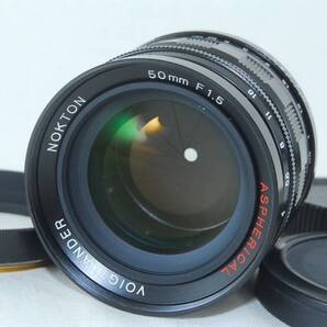★実用良品★Voigtlander フォクトレンダー NOKTON ノクトン 50mm F1.5 ASPHERICAL ライカLマウント ブラック♪