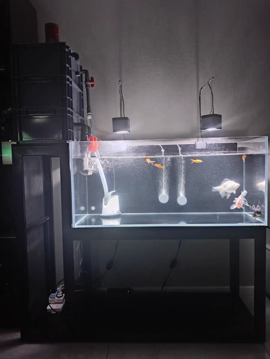 ろ材1段満タン付き市場最強万能濾過装置、池大型水槽濾過層最強フィルター送料込み 市場最強濾過装置、おまけろ材付き生簀大型水槽万能濾過装置