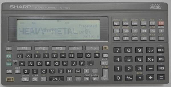 シャープ ポケコン Sharp Pocket Computer PC-1480U(動作品)【送料込み】