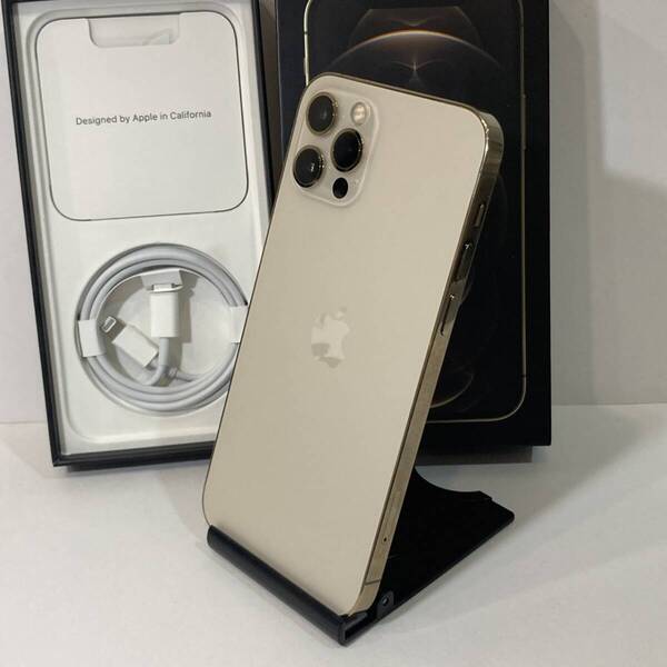 Apple iPhone12 Pro 128GB Gold A2406 MGM73J/A AU版 〇 SIMフリー即決あり★送料無料★0572