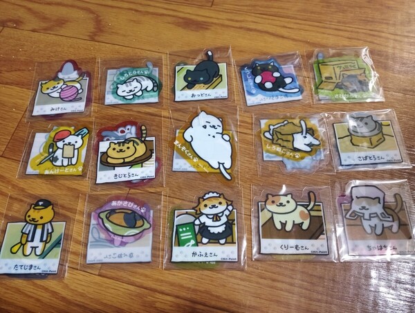 ねこあつめ Wダイカットクリアステッカー 全種セット
