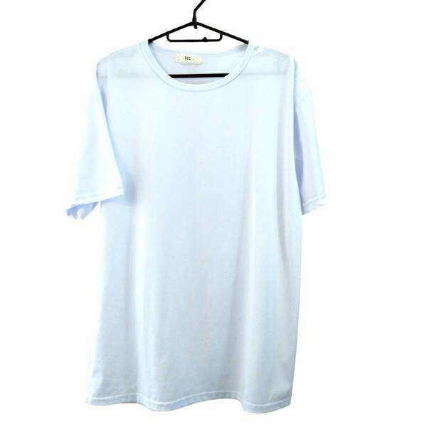 送料込!値下/未使用/匿名配送/メンズ 半袖Tシャツ インナーシャツ クルーネック ドライインナー シンプル 肌着 速乾 抗菌 Mサイズ位 白