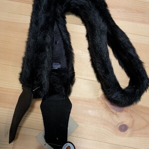送料無料 get‘m get‘m straps Black Faux Fur 未使用保管品 ブラック ファー ゲットムゲットム