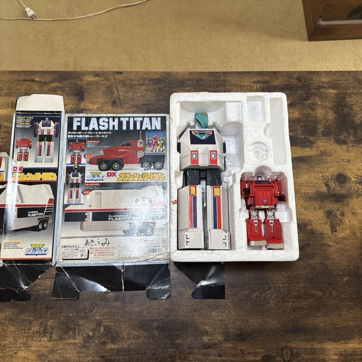 超新星フラッシュマン ＤＸフラッシュ タイタン おもちゃ 当時物 超新星フラッシュマン」DXフラッシュタイタン（新品・当時モノ