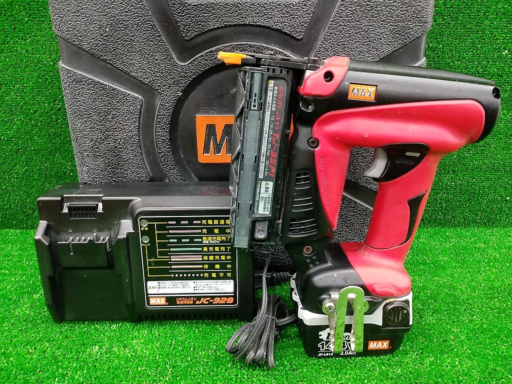 マックス　充電式ピンネイラ　MAX 中古　ジャンク品 TJ-35P4シリーズの製品詳細ページ | 充電式ピンネイラ